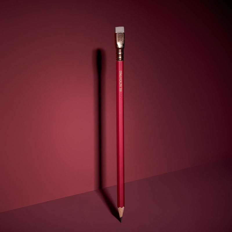 Matte Pencils - 12 Count, Red Finish, 3B Soft Lead, Premium Wood, Japanese Graphite, Great for Drawing